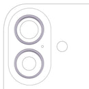 Anillo de bisel de cámara trasera iPhone 17 color lavanda, repuesto para Apple.