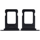 Bandeja para doble tarjeta SIM para iPhone 15 / 15 Plus (Negro)
