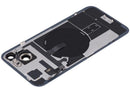 Tapa trasera azul iPhone 15 Plus A2847 con MagSafe, NFC y flex de linterna, pieza de repuesto.
