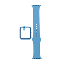 Pulsera + Bumper Con Protector De Pantalla Para  Apple Watch 38 Mm Color - Azul Capri -