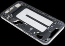 Chasis medio negro usado para iPhone 16e (A3212) con puerto de carga y pequeñas partes, versión US.