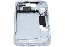 Chasis medio azul OEM USADO para iPhone 15 (A2846, A3089) con small parts, listo para reparación.