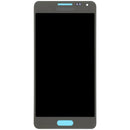 Pantalla LCD original Samsung Galaxy Alpha G850F dorada, para reparación de display roto.