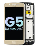 Compra la pantalla con marco OEM original para Motorola Moto G5 (XT1670/2017) en Quetzaltenango.