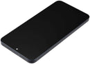 Pantalla LCD con frame Samsung Galaxy S25 Plus 5G azul oscuro. Repuesto para reparación de pantalla rota.