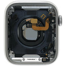 Tapa trasera original plateada de acero inoxidable para Apple Watch Series 6 (44mm), repuesto A2292, A2294, A2376.