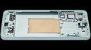 Pantalla OLED verde menta con marco para Samsung Galaxy S25 Plus 5G, repuesto para reparación de display.
