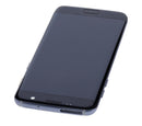 Pantalla Samsung Galaxy S7 Edge usada, OEM pull, Grade A, con marco Negro Onyx para reparación.