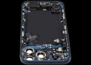 Tapa trasera Deep Blue de iPhone 17 Pro Max (A3295) USADA, con puerto de carga para reparación.