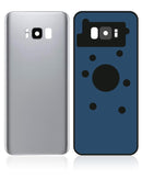 Tapa trasera con lente de camara para Samsung Galaxy S8 (Plata artica)