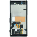 Pantalla LCD original Sony Xperia M5 E5603 negra, repuesto para reparación de display roto.