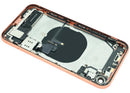 Tapa trasera coral iPhone XR (A1984, A2105, A2106) reacondicionada, repuesto para back housing.