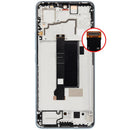 Pantalla AMOLED refurbished verde oliva con marco para Xiaomi Redmi Note 13 Pro 5G, repuesto para reparación display.
