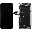 Pantalla OLED de repuesto para iPhone XS (modelos A1920-A2100) con flex de sensor de proximidad preinstalado.