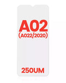 Paquete de 10 láminas OCA de 250um para Samsung Galaxy A02 (A022) para reparación de pantalla.