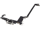 Puerto de carga USB-C plateado con cable flex para iPhone 17 Pro Max, repuesto de reparación A3257.