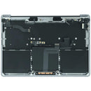 Tapa superior Space Gray para MacBook Pro 13" A2338 M2 con teclado ANSI US y batería, repuesto OEM usado.