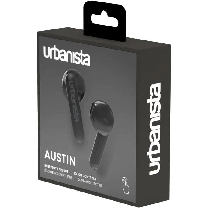 URBANISTA AUSTIN TRUE WIRELESS MOBILE EARBUDS - MIDNIGHT BLACK