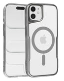 Funda magnetica brillante y transparente iPhone 11 Plateado