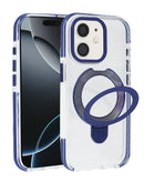 Protector transparente con soporte para carga inalámbrica para iPhone 11 en color azul en Quetzaltenango.