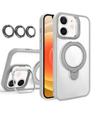 Protege tu iPhone 11 con un estuche magnético transparente con dos kickstands y lente de cámara en Quetzaltenango.