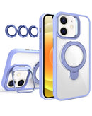 Funda transparente magnetica con 2 soportes y lente de camara iPhone 11 Light Purple
