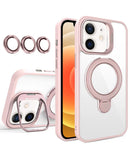 Protege tu iPhone 11 con estilo con una funda transparente magnética con soportes y lente de cámara en Xela, Quetzaltenango.