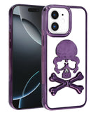 Protege tu iPhone 11 con estilo en Quetzaltenango con esta funda transparente con diseño de calavera.