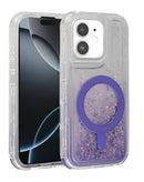 ¡Protege tu iPhone 11 con estilo en Xela Quetzaltenango con una funda bumper líquido glitter en color morado!