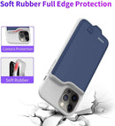 Case de carga slim de 5500mAh para iPhone 12 Pro Max en color azul en Xela, perfecto para mantener tu dispositivo cargado durante todo el día.