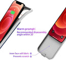 Case de carga slim de 5500mAh para iPhone 12 Pro Max en color azul en Xela, perfecto para mantener tu dispositivo cargado durante todo el día.