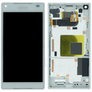 Pantalla LCD original blanca para Sony Xperia Z5 Compact E5823, repuesto para reparación de pantalla rota.