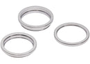 Anillo bisel protector de cámara trasera plateado para iPhone 13 Pro/Max, repuesto para reparación.