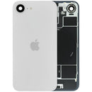 Tapa trasera original OEM blanca para iPhone 17e con MagSafe, NFC y flex de flash para reparación.