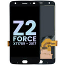 Pantalla original Motorola Moto Z2 Force negra, display LCD y digitalizador para reemplazo de pantalla rota.