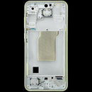 Chasis intermedio Samsung Galaxy A35 5G (A356) color limón, repuesto original service pack.