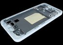 Marco intermedio original Samsung Galaxy A55 5G Iceblue (A556), carcasa y bisel, para reparación de teléfono.