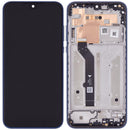 Pantalla LCD con marco para Motorola Moto E (XT2052 / 2020) original (Azul medianoche)