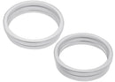 Anillo de bisel de cámara trasera blanco para iPhone 16/16 Plus, pack de 2 unidades, repuesto.
