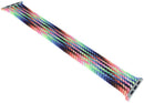Banda trenzada Braided Solo Loop Apple Watch Pride Edition, tamaño 12 grande, con los colores del arcoíris y diseño elástico para 44mm-49mm.