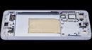 Pantalla OLED con marco para Samsung Galaxy S25 Plus 5G en color Icy Blue, ideal para reparación de pantalla rota.