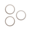 Anillos biselados de cámara trasera de titanio natural para iPhone 16 Pro/Pro Max, juego de 3 piezas, paquete de 10.