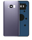 Tapa trasera con lente de camara para Samsung Galaxy S8 original (Orchid Gray)