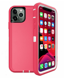 Protege tu iPhone 11 Pro Max con un resistente case heavy duty en color rosa y blanco en Xela Quetzaltenango.