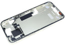 Marco medio OEM amarillo usado para iPhone 15 US A2846, con pequeñas piezas, ideal para reparación.