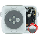 Carcasa plateada de aluminio para Apple Watch Series 3 de 42mm (A1861, A1891, A1892) celular, grado A.