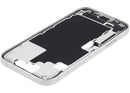 Tapa intermedia blanca para iPhone 17 (EU/Global) con puerto de carga, small parts y flex de carga.