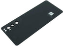 Tapa trasera de vidrio original negra para Sony Xperia 5 II, repuesto para reparación.