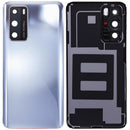 Tapa trasera con lente de camara para Huawei P40 (Plata Escarchada)