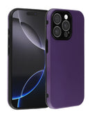 Funda de silicona morada SlowBack Full Cover para iPhone 12 Pro Max, suave al tacto, protección completa.